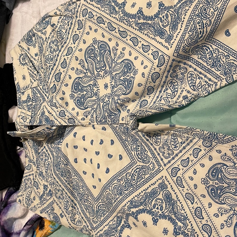 NEVER WORN paisley straight leg pants